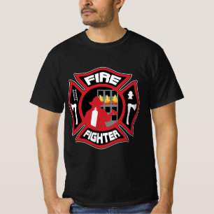 Camiseta Insignia moderna para bomberos