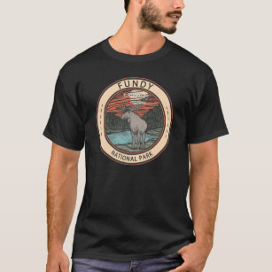 Camiseta Insignia Moose del Parque Nacional Fundy