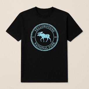 Camiseta Insignia Moose del Parque Nacional Yellowstone