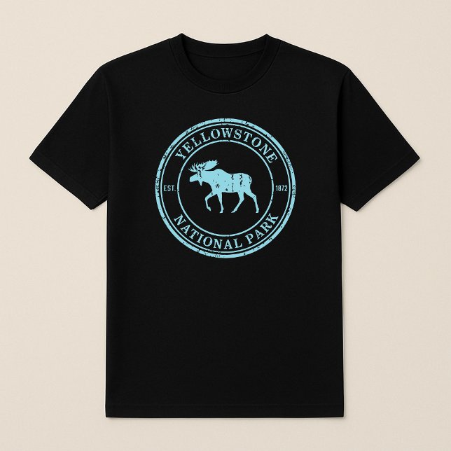 Camiseta Insignia Moose del Parque Nacional Yellowstone (Subido por el creador)