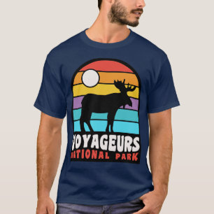 Camiseta Insignia Moose Minnesota del Parque Nacional Voyag