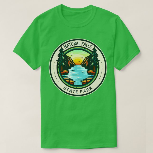 Camiseta Insignia Oklahoma del Parque Estatal Natural Falls (Diseño del anverso)
