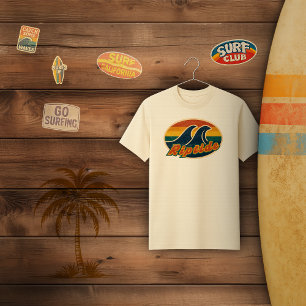 Camiseta Insignia para la surf de Vintage en Riptide
