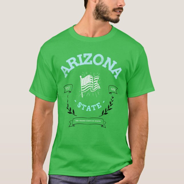 Camiseta Insignia patriótica del estado de Arizona (Anverso)