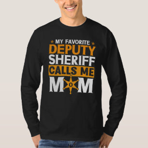 Camiseta Insignia policial Mi Alguacil Adjunto Favorito Me