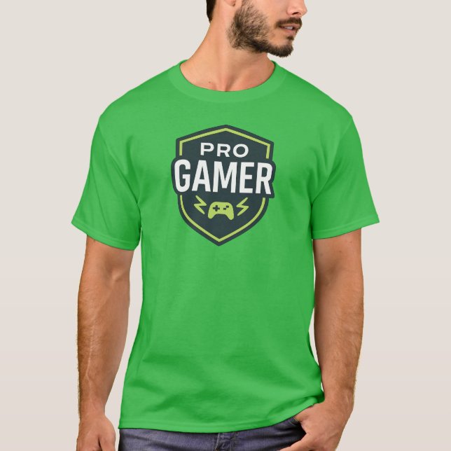 Camiseta Insignia protectora PRO GAMER Shield (Anverso)