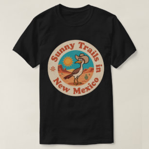 Camiseta Insígnia Retro de Nuevo México_ Correcaminos con S