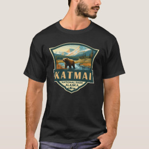 Camiseta Insignia retro del Ilustracion del Parque Nacional