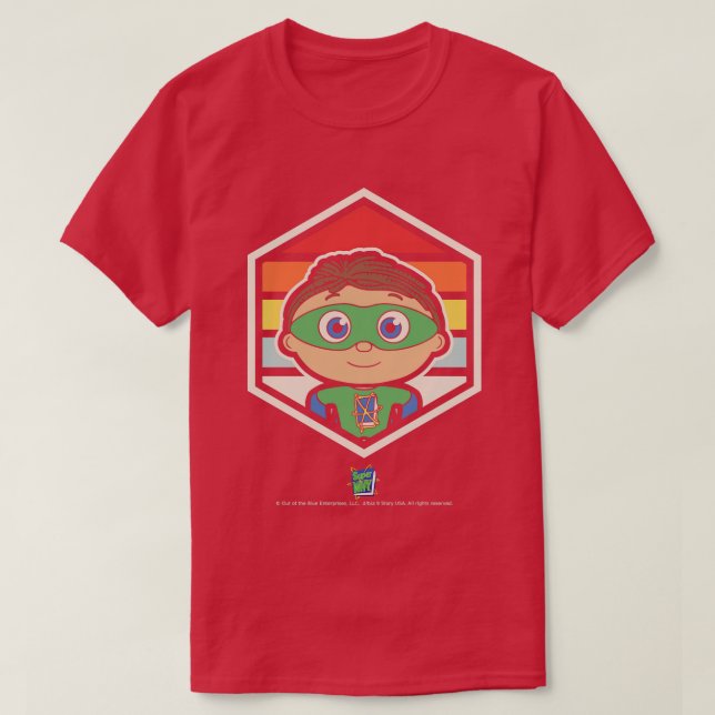 Camiseta Insignia retro Super por qué (Diseño del anverso)