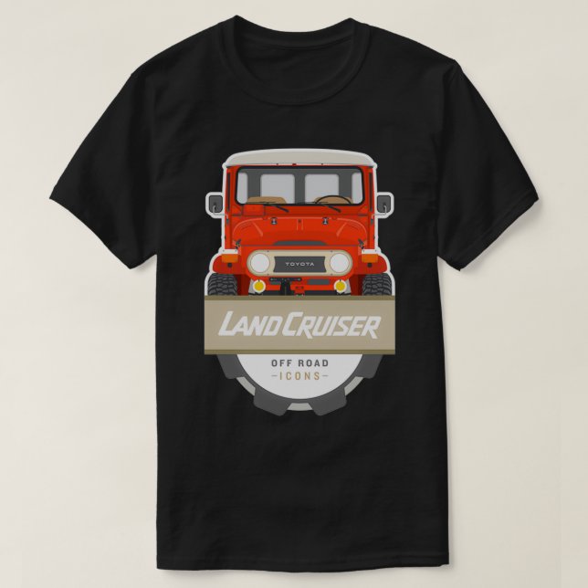 Camiseta Insignia roja FJ40 (Diseño del anverso)