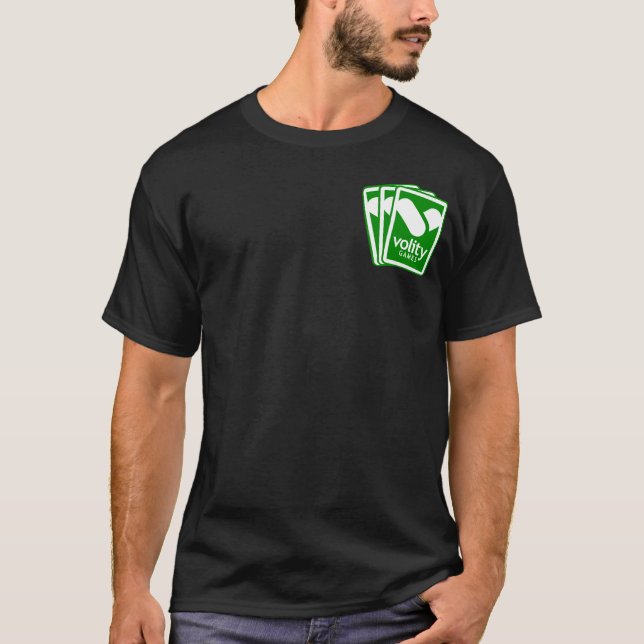 Camiseta Insignia T oscuro de la fan de los juegos de (Anverso)