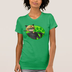 Camiseta Insignia verde Cat Noir