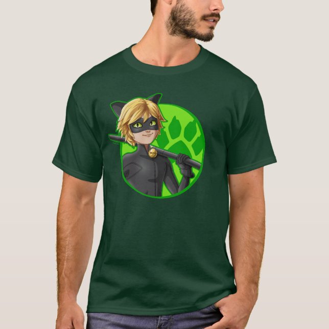 Camiseta Insignia verde Cat Noir (Anverso)