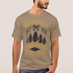 Camiseta Insignia vintage de Woodsman
