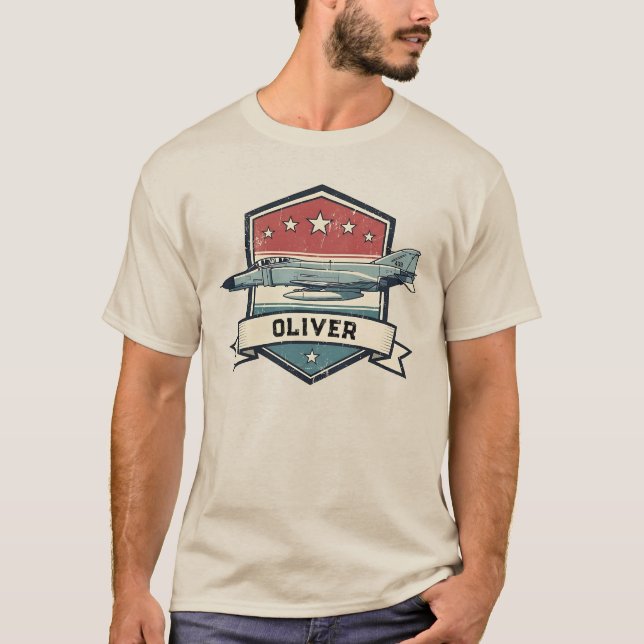 Camiseta Insígnia Vintage F-4 Phantom (Anverso)