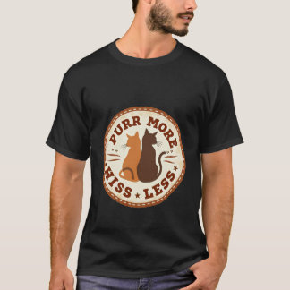 Camiseta Insígnia Vintage Pura Más Sise Menos Gato Retro
