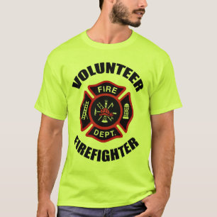 Camiseta Insignia voluntaria del bombero