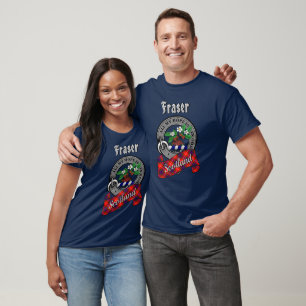 Camiseta Insignia y Tartán del Clan Fraser
