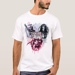 Camiseta Insignias de la pintada de los chicas del pelotón