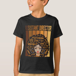 Camiseta Insistente director de historia negra afroamerican