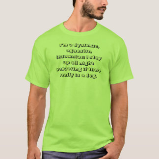 Camiseta Insomniac agnóstico del disléxico