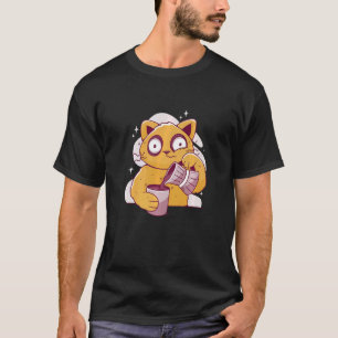 Camiseta Insomnio gatos de café mascota cafeína
