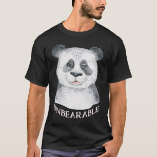 Camiseta Insoportable La linda mano pintada oso oso con una