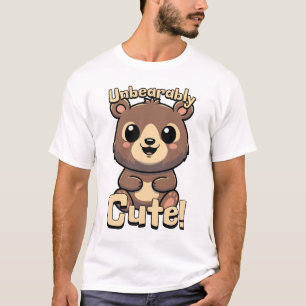 Camiseta ¡Insoportablemente lindo! Kawaii Teddy Bear Pun Pe