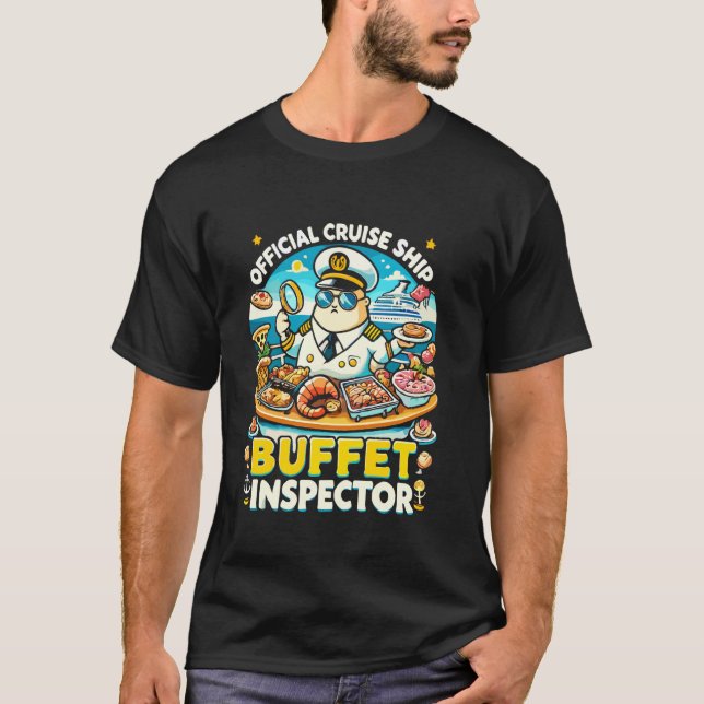 Camiseta Inspeccionador Divertido de Bufé de Barco de Cruce (Anverso)