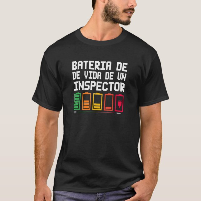 Camiseta Inspector Bateria de vida de un (Anverso)