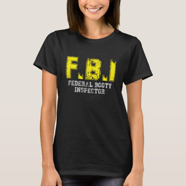 Camiseta Inspector Booty Humor para Adultos (Anverso)