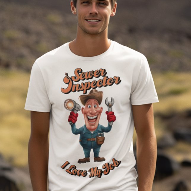 Camiseta Inspector De Alcantarillado Con Ondas (Subido por el creador)