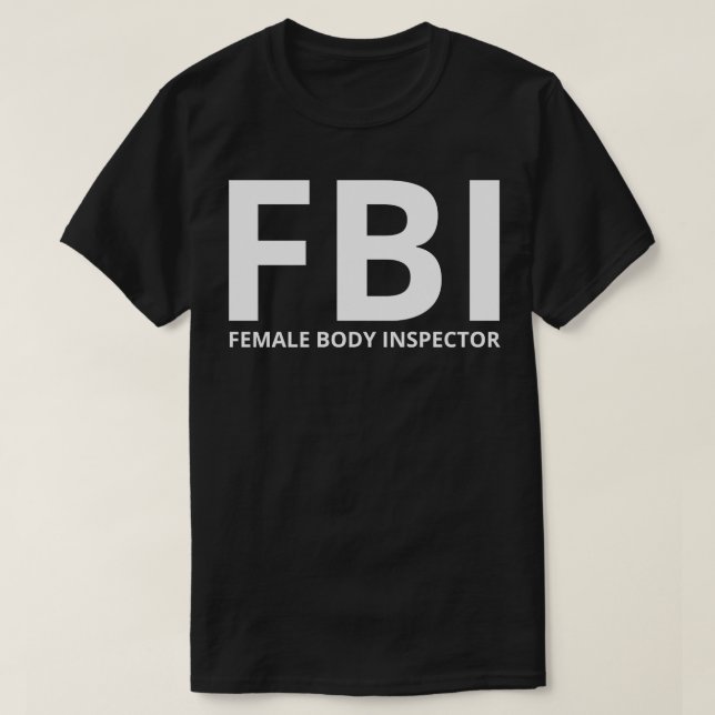 Camiseta inspector de cuerpo femenino 1 (Diseño del anverso)