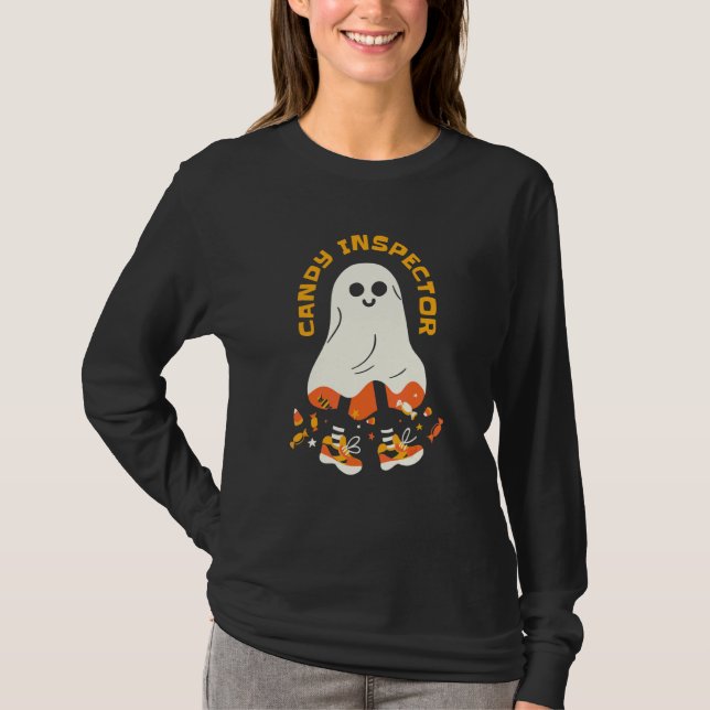 Camiseta Inspector de dulces Halloween (Anverso)