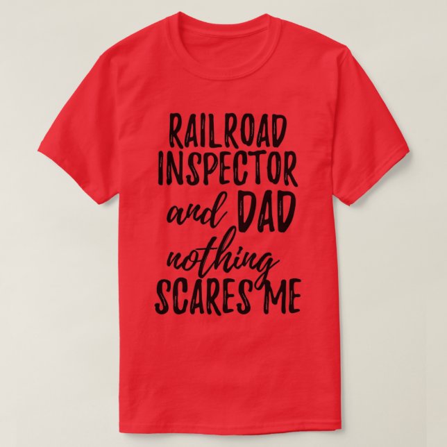 Camiseta Inspector de ferrocarril idea divertida de regalo  (Diseño del anverso)