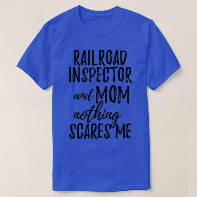 Camiseta Inspector de ferrocarril Mamá divertida idea de re (Diseño del anverso)