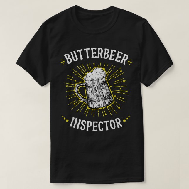 Camiseta inspector de mariposas - cerveza de mariposa  (Diseño del anverso)