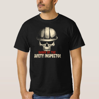 Camiseta Inspector de Seguridad Divertido Calavera de Hallo