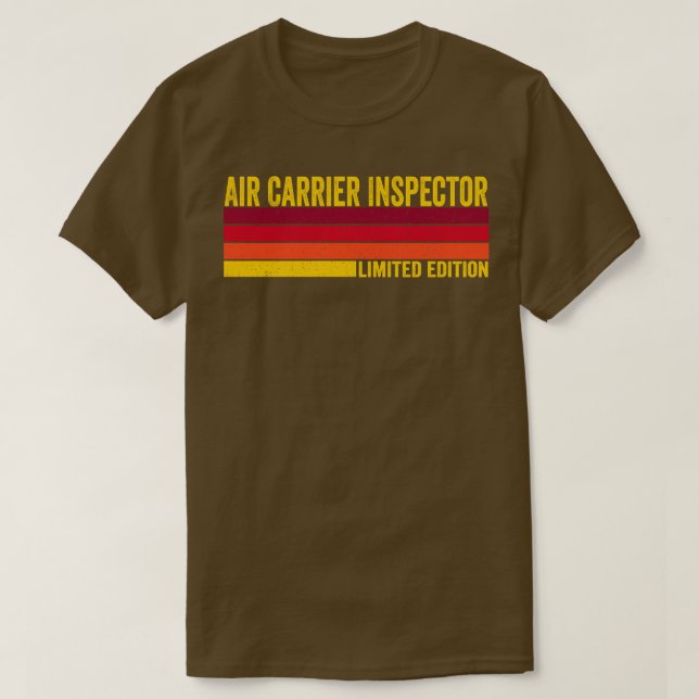 Camiseta Inspector del piloto aéreo (Diseño del anverso)