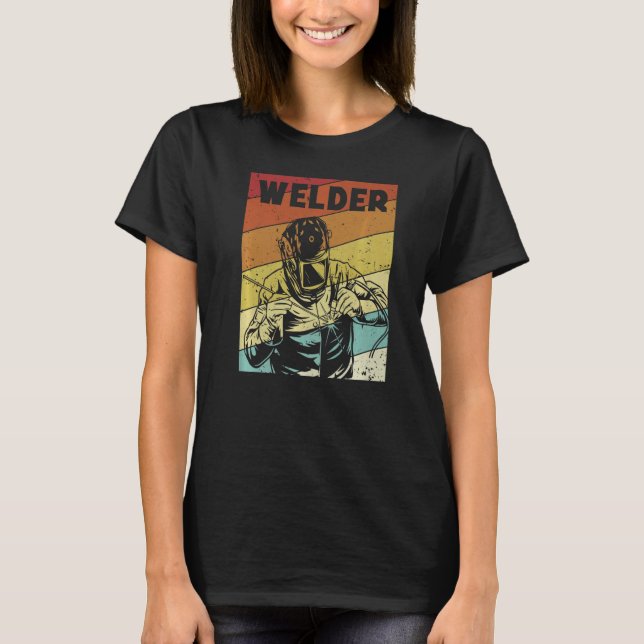Camiseta Inspector retro Tig Tack Mig Rig Technider Welder (Anverso)