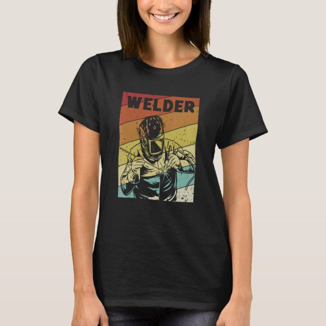 Camiseta Inspector retro Tig Tack Mig Rig Technider Welder (Anverso)