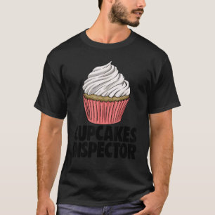 Camiseta Inspectora de Cupcakes   Mujeres Horneando Panecil