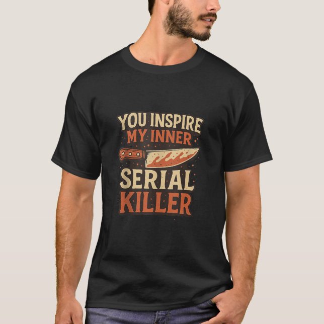 Camiseta Inspira a mi asesino serie interno en la estación  (Anverso)