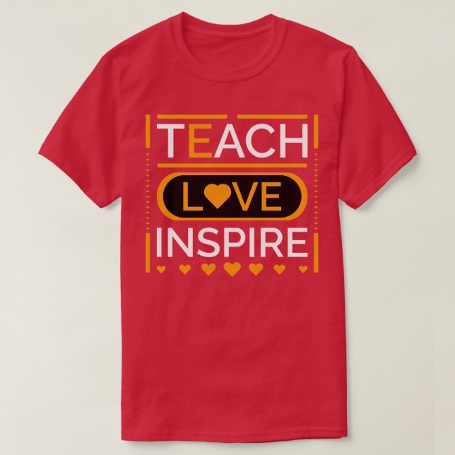 Camiseta Inspira amor de enseñanza 2 (Diseño del anverso)