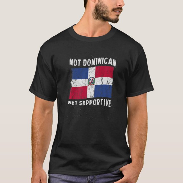 Camiseta Inspira de Bandera Nacional No Dominicana Pero Apo (Anverso)