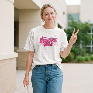 Camiseta Inspira Diario Rosa Retro Agradecimiento a los Mae