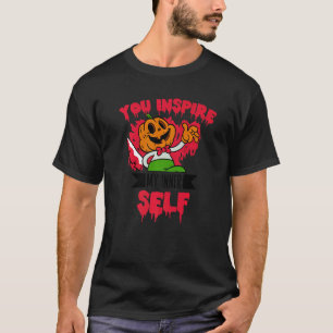 Camiseta Inspira mi auto Halloween interior Jack O Lantern