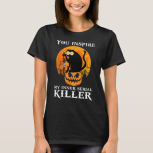 Camiseta Inspira mi gato asesino serie interno Halloween 2