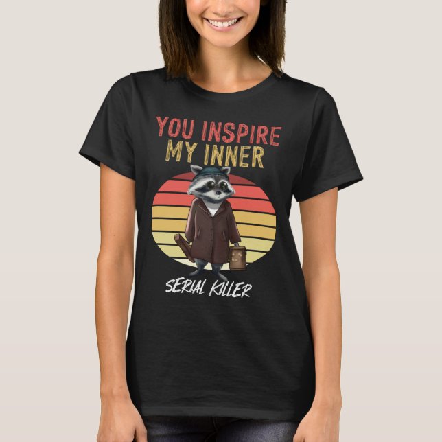 Camiseta Inspira mi mapache interno de detección serie (Anverso)