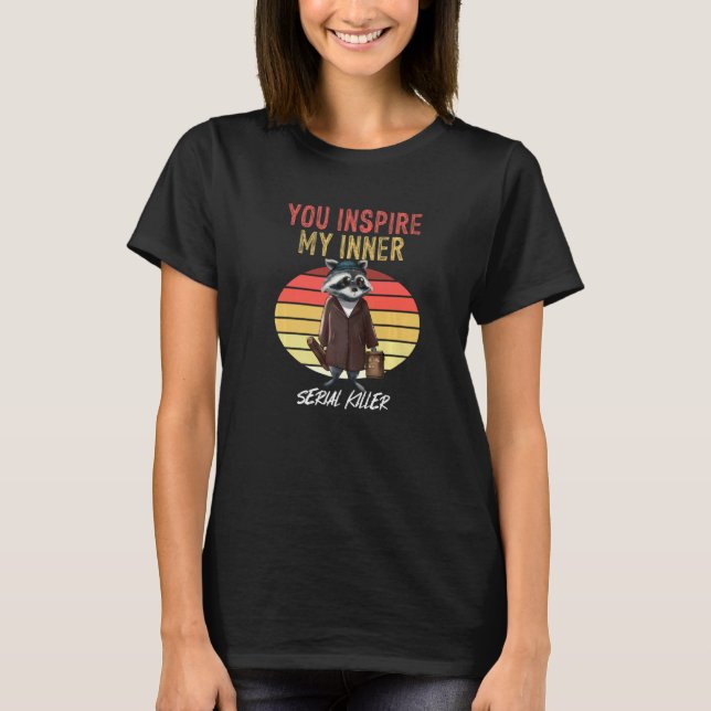 Camiseta Inspira mi mapache interno de detección serie (Anverso)